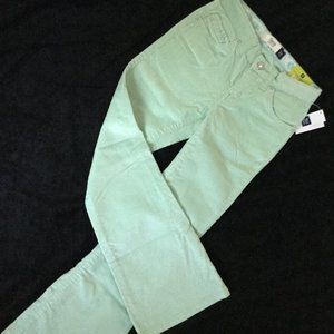 8R Gap mint green bootcut stretch cord jeans 8 Regular